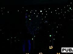 Two Hot Blondes Share a Halloween Scare!