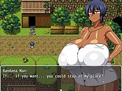 tanned girl natsuki hentai game ep 1 huge tits flashing to help the captain jerk off
