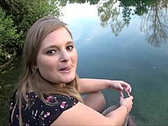 Spontaneous Outdoor Quickie By The Lake, And I Got Recognized! 😲