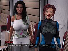 Stranded in space with huge tits hentai game