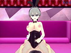 Hana Uzaki and Yanagi Uzaki bunny girl intense sex in Uzaki-chan wants to hang out hentai