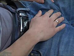 Watch this gay amateur stroke his uncut cock slowly