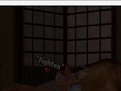 Hey, isn't this nurse a little naughty with her naked patient in the 3D cartoon hospital breeding game?