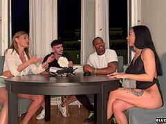 yo, board game with friends turns into wild group sex! 😜