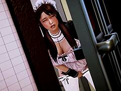 waifu academy features tomoe schweizer with big tits curvy outfit in huge boobs hentai anime scenes