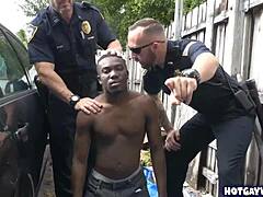 Two police officers TAKE ADVANTAGES of this black guy at work