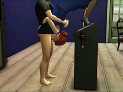 peeping intense double penetration on cheating brunette wife outdoors