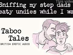 he whispers gay asmr while sniffing stepdads underwear erotically