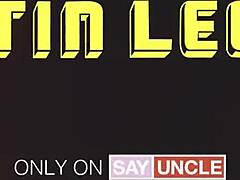 After fucking his gay friend straight dude plows a black stud at the beach