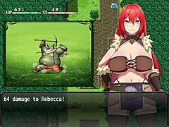 red-haired girl rescues her loved boy from bandits in rebecca and the sword of nasty curses part 1 😊