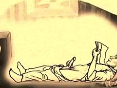 Vintage erotic sketches with retro charm