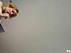 Conversational chat about lipstick, masturbation, and favorite dildo