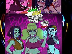 come to this cartoon party in the comic anime hentai where everyone has fun at the party