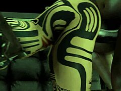 rey auditions for interracial porn in cute anime outfit.