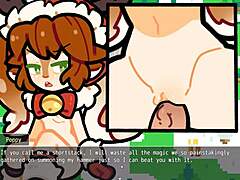 poppy from lol wants to be covered in hot cum for christmas in this hentai game