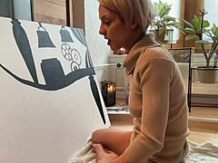 I feel so inspired painting my studio art with all these emotions flowing through me right now