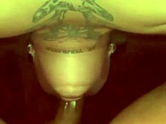 cotton throat sluty girlfriend swallows cum in sloppy deepthroat