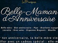 Belle-maman d'anniversaire - french step-mom enjoys doggystyle bent over in european celebration