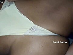 Friend left for beer, I ate his wife's pussy and came inside