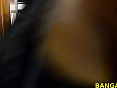 maya's huge tits bounce in bathroom with monster cock