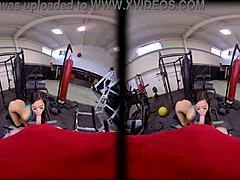 vrconk petite girl fucked by fat cock at gym in pov