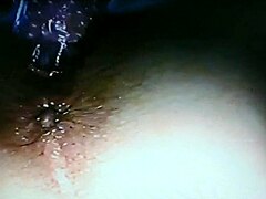 Blindfolded wife fucked with rabbit