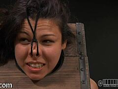 Girl strips down inside a cage, ripping her clothes off bit by bit 😏🔥