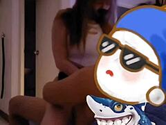 pinaylavagirl olga aoki screams in cowgirl orgasm. she takes deepthroat creampie bent over doggystyle.