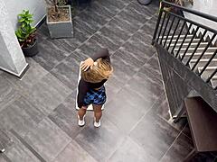 Why let this curvy blonde milf neighbor train you outdoors then fuck hard at home until cum fills mouths like pipeboy and karen sleent?