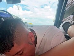 Stranger Interrupts Asian Girl's Training For Public Car Sex