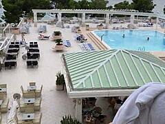 lisa and i masturbate together on the balcony