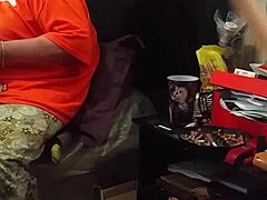 Stepmom Flashes Bbw Fat Body Ignoring Monster Big Black Cock