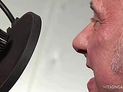 Busty Brunette Chick Gets Fucked By Two Music Producers?