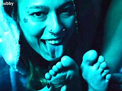 Detailed Tickling of Feet and Pussy Play with Lesbian Friend