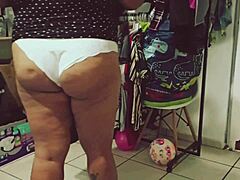 Mexican Bbw Gordita Curvy Latina Cleaning Room Voyeur