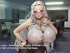 Kissing Succubus Boss with Big Tits Cunilingus Massage