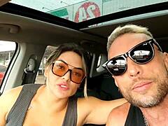 Little interview turns slutty outdoors – I fuck her ass, cum inside on road side with Vagninho and Luna Oliveira 🍑💦