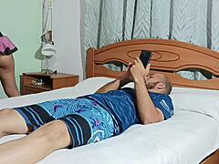 i really enjoy thick cock when fucking my stepbrother with taboo fingering in bedroom first time