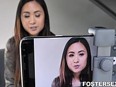 Foster Lillian Stone caught stealing, punished by Elle Voneva