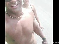 Hey, watch this giant cock destroy cuckold’s wife outdoors!