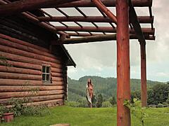 i watch honey masturbate naked with dildo, fingering her pussy in kinky solo