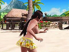 Doa Na F10 E on Beach with Big Tits