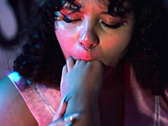 In everyday life, BBW engages in foot and face sitting with lesbian partner