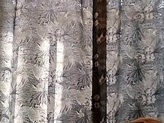 On The Balcony Watching Hot Neighbor Girl