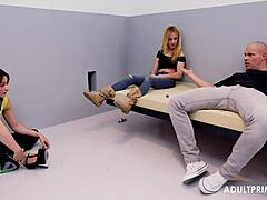 My classmate let me fuck her quickie style with my monster big black cock until she cums