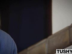 beautiful blonde alex grey's first anal experience