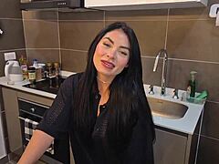 पति थका आया तो गहरी थ्रोटजॉब से खुश किया - अलेक्जेंड्रा पैलासियोस