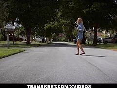 Hey, how does sensual Asian Alexia Anders blow monster cock on knees with dirty talk?