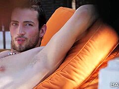 Rubbing clit on desk while watching porn with panties on and off in jeans leading to kinky moaning amateur fucking