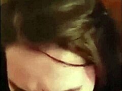 kandy kane gives a sloppy blowjob to her husband